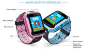 새로운 Q529 아이 사진기 기능을 가진 똑똑한 전화 색깔 터치스크린 LBS GPS 똑똑한 시계