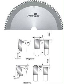 축방향 치아 TCT 원형 톱 plasitic 철강, 플 렉 시 유리 절단 블레이드