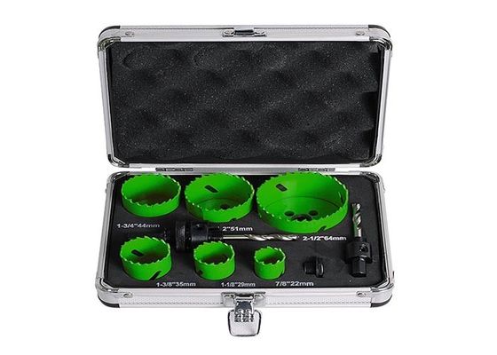 교련 7/8"는 1-1/8" 22mm 29mm 2 인치 구멍 스테인리스/알루미늄 상자를 가진 톱 세트를