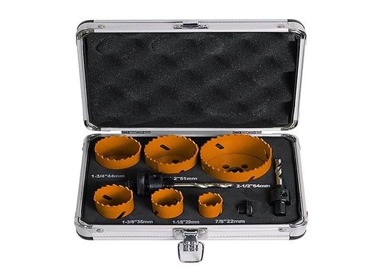 1.5" 2 인치 85mm 바이메탈 탄화물 모래 구멍은 절단기가 알루미늄 케이스로 놓을 것을 보았습니다
