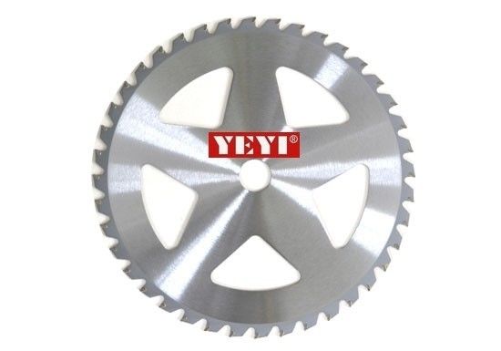 주문을 받아서 만들어진 탄화물 브러시 커터 잎, 목공은 255mm 톱날을